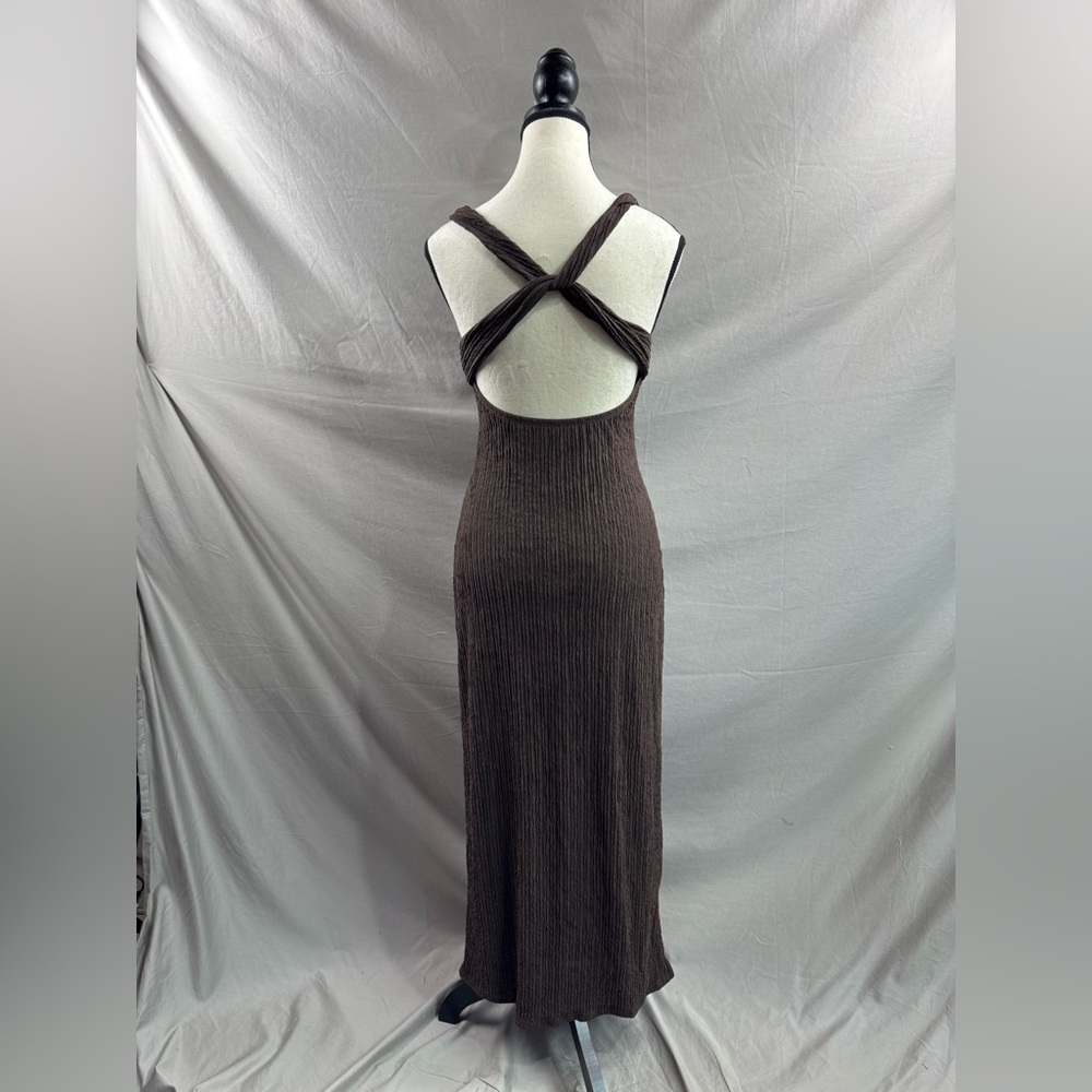 Ribbed Espresso Maxi – Criss-Cross Back Brown - Picture 8 of 8